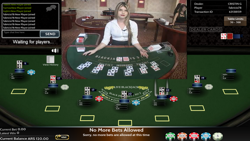 live casino online blackjack